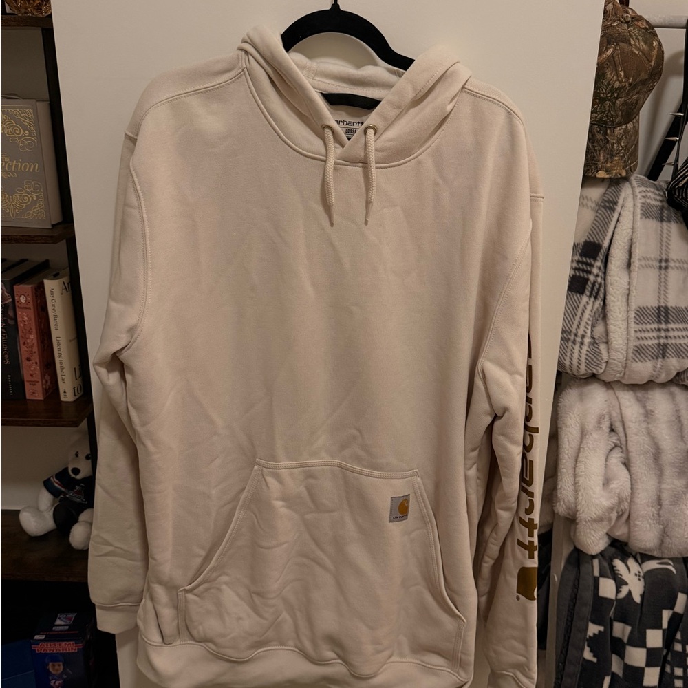 Carhartt Men's Cream Pullover Hoodie